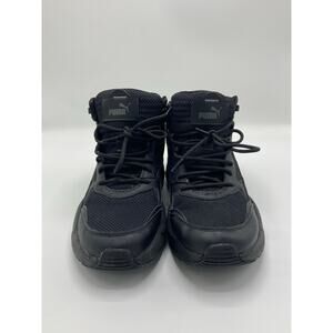 PUMA Men's 11.5 Black Softfoam+ Mid Top Trail Hiking Sneakers Boots